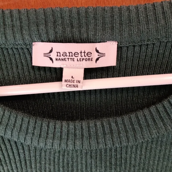 Nanette Lepore Forest Green Long Sleeve Dress - Picture 2 of 3